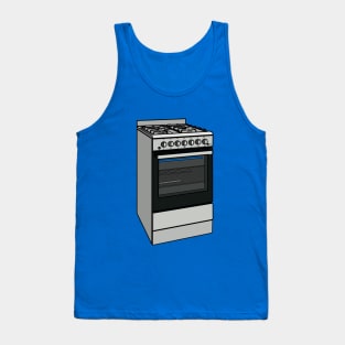 Electric stove cartoon illustration Tank Top